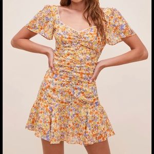 ASTR the label Women's Short Flutter Sleeve So Smitten Dress Small NWOT